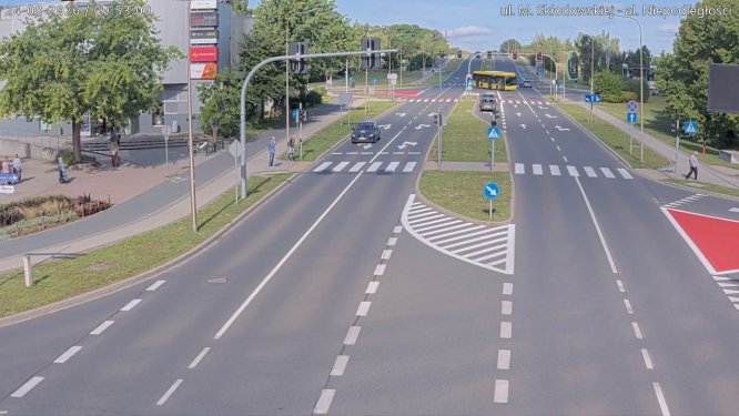 M. Skłodowskiej - al. Niepodległości